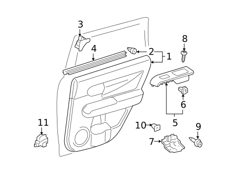 Rear Door for 2012 Scion xB #2