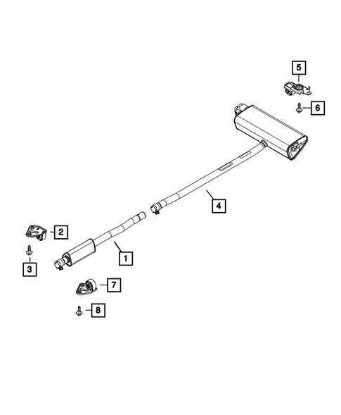 Exhaust System for 2019 Jeep Renegade #3