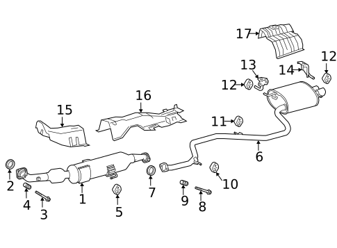 Exhaust Components for 2025 Toyota Corolla #1