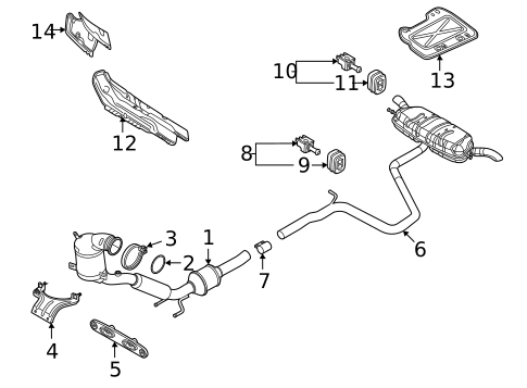 Exhaust Components for 2019 Volkswagen Tiguan #2