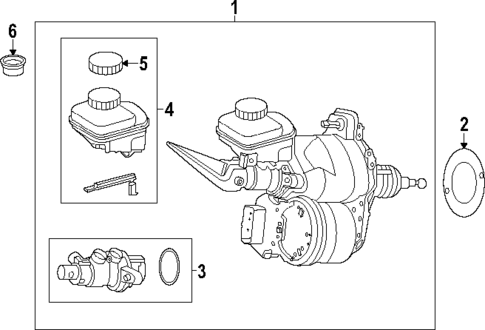 Master Cylinder - Components On Dash Panel for 2023 Mercedes-Benz EQE AMG® #0