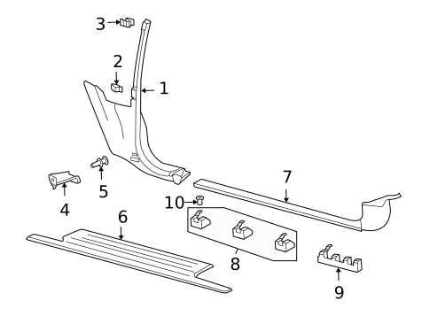 Interior Trim - Pillars for 2006 Audi A4 Quattro #1