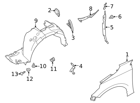 Fender & Components for 2022 Nissan Sentra #0