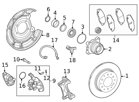 Brake Components for 2023 Lexus LX600 #2