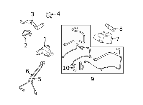Emission Components for 2012 Subaru Legacy #1