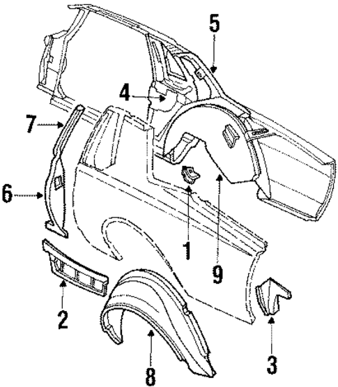 Inner Components for 1986 Chevrolet Caprice #2