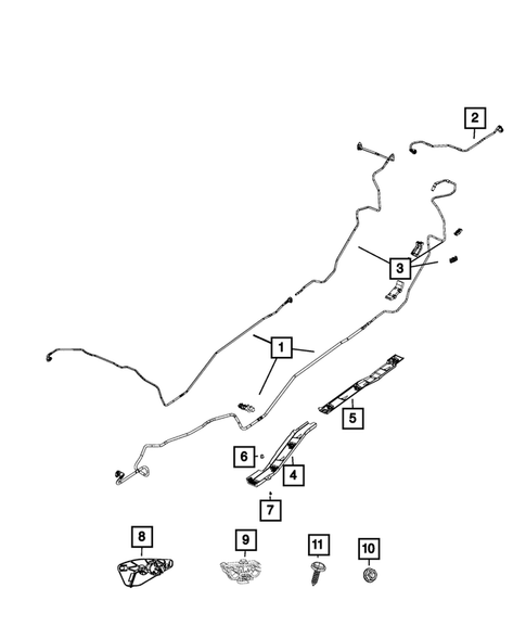 Fuel Lines for 2016 Fiat 500X #1