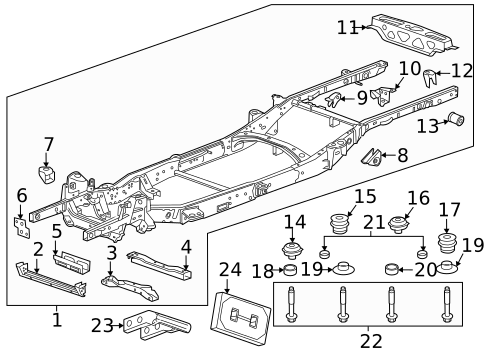Frame & Components for 2017 GMC Canyon #0
