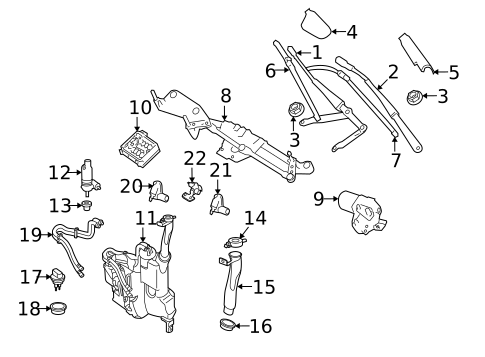 Wipers for 2008 Mercedes-Benz ML320 #0