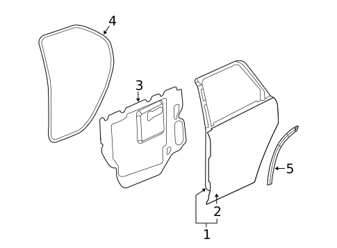 Door & Components for 2006 Chevrolet Equinox #0