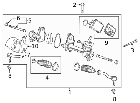 Steering Gear & Linkage for 2021 Chevrolet Blazer #0
