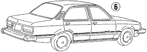 Stripe Tape for 1984 Isuzu I-Mark #3