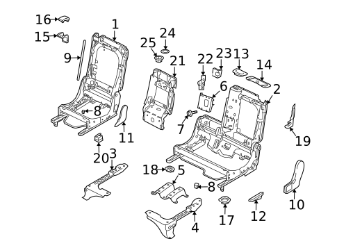 Second Row Seats for 2009 Audi Q7 #1