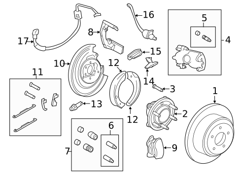 Brake Components for 2015 Ford Expedition #1