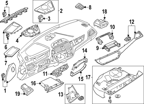 Instrument Panel Components for 2024 BMW M240i xDrive #0