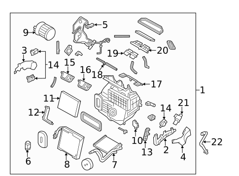 Evaporator & Heater Components for 2019 Nissan Rogue #0