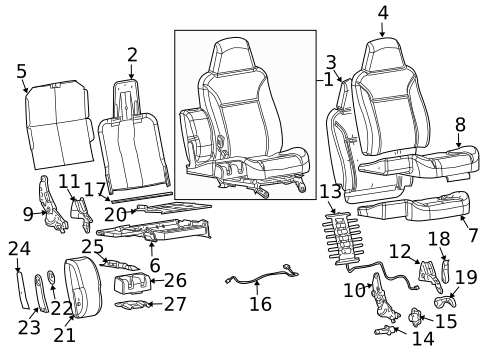 Front Seat Components for 2011 GMC Canyon #0