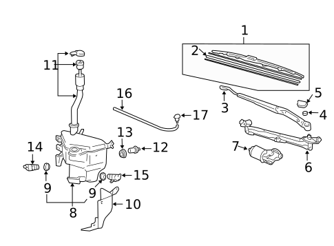 Wipers for 2006 Lexus GX470 #0