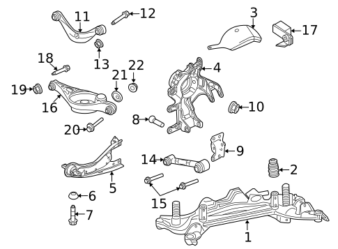 Rear Suspension for 2010 Lincoln MKZ #1