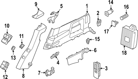 Interior Trim - Quarter Panels for 2022 Land Rover Range Rover #1