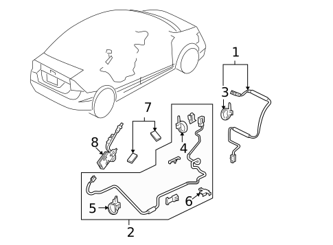 Antenna & Radio for 2009 Honda Civic #0