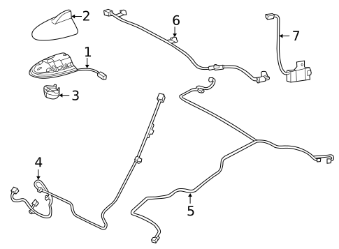 Antenna & Radio for 2013 INFINITI FX37 #1