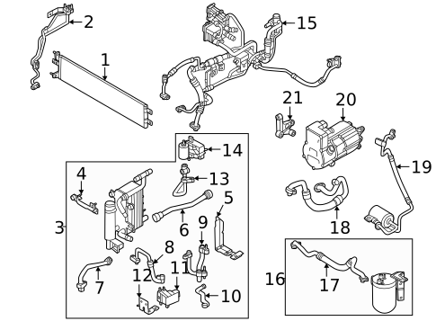 Condenser, Compressor & Lines for 2023 Kia EV6 #0