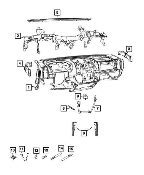 Instrument Panel for 2026 Ram ProMaster 1500 #2