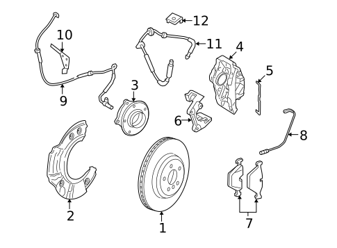 Front Brakes for 2012 BMW 760Li #0