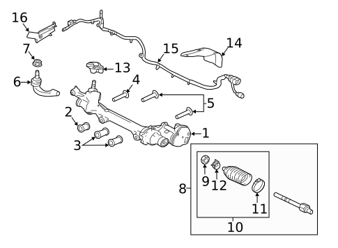 Steering Gear & Linkage for 2020 Jaguar F-Type #0