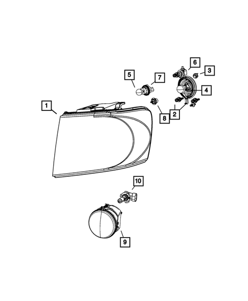 Lamps-Interior and Exterior for 2008 Chrysler Aspen #1