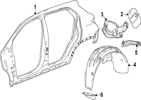 Quarter Panel & Components for 2025 Chevrolet Equinox #0
