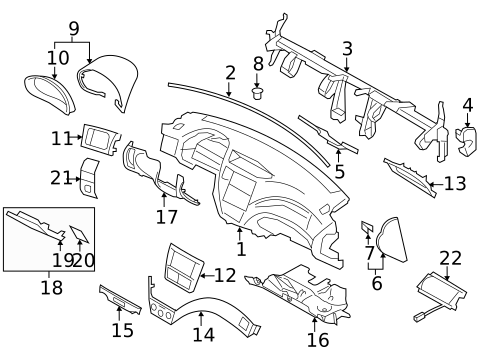 Instrument Panel for 2009 Subaru Forester #0