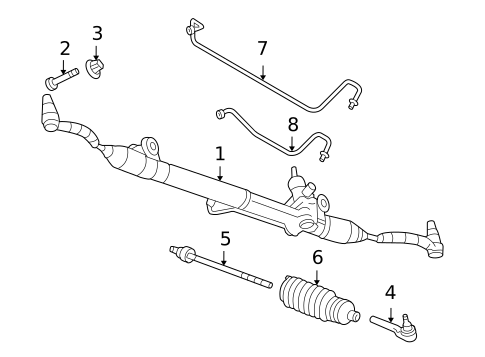 Steering Gear & Linkage for 2006 Buick Rainier #0