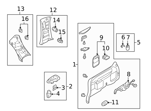 Interior Trim - Side Panel for 2006 Mazda MPV #0