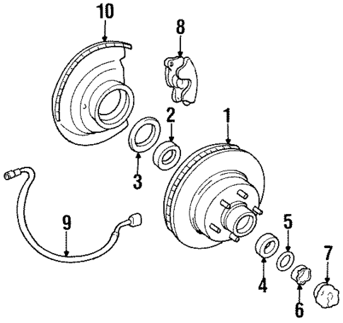Front Brakes for 1992 GMC C2500 Pickup #0
