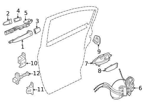 Lock & Hardware for 2018 Nissan Maxima #1