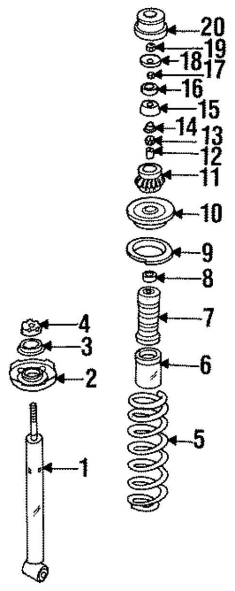 Struts & Suspension Components for 1996 Volkswagen Jetta #0