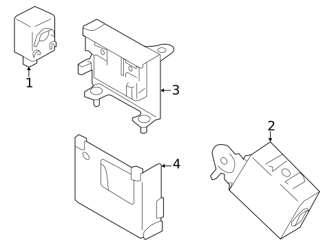 Keyless Entry Components for 2023 Subaru Crosstrek #1