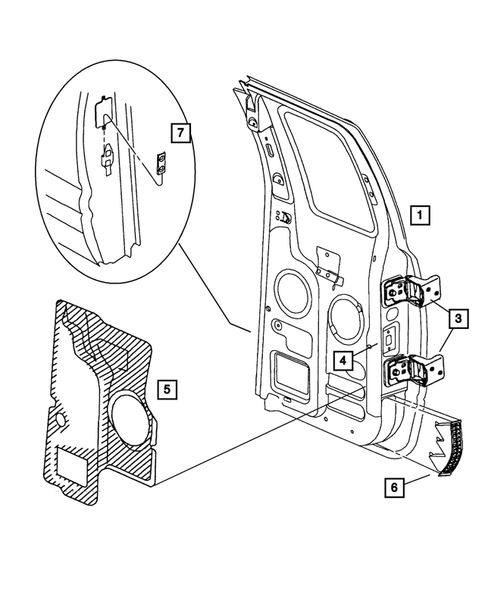 Rear Door for 2001 Dodge Ram 2500 #1