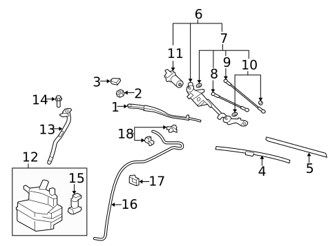 Wiper & Washer Components for 2016 Nissan GT-R #0