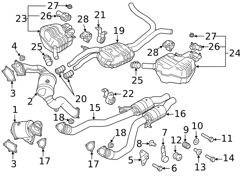 Exhaust Components for 2014 Audi S6 #0