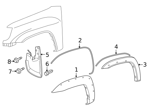 Exterior Trim - Fender for 2012 Toyota Tacoma #0