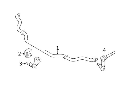 Stabilizer Bar & Components for 2014 INFINITI Q70 #3