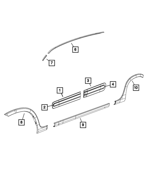 Moldings and Ornamentation for 2019 Fiat 500L #0