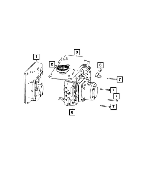 Hydraulic Control Unit, Brake Tubes and Hoses for 2026 Ram 1500 #2