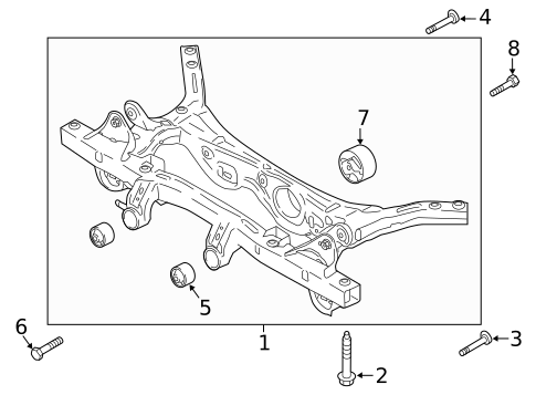 Suspension Mounting for 2021 Hyundai Kona Electric #0
