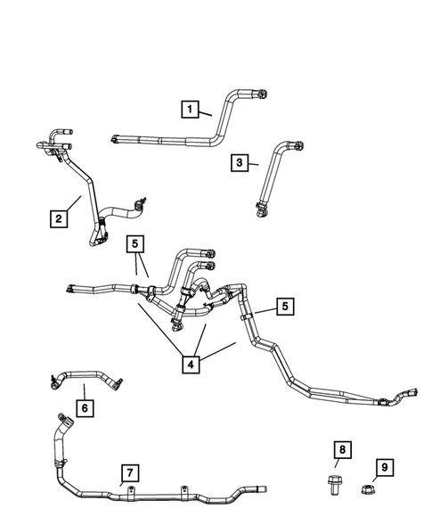Air Conditioner and Heater Plumbing for 2011 Dodge Grand Caravan #1