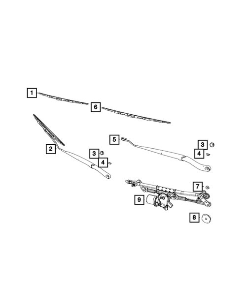 Wiper and Washer System for 2018 Dodge Grand Caravan #0