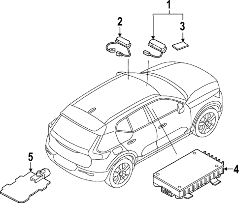 Communication System Components for 2026 Volvo EC40 #1
